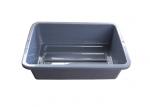 Grey Non Collapsible Plastic Luggage Airport Search Tote Tray For Airport Or
