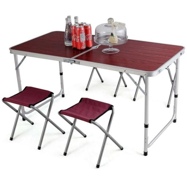 Multifunctional Frame Garden Dinning Folding Alu Camping Traveling Table