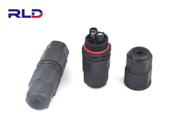 3 Pin Waterproof Electrical Connectors Screw Threaded Assembly Waterproof