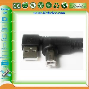 China 16FT ANGLE USB AM TO ANGLE BM,left angle AM TO Right angle BM cable on sale