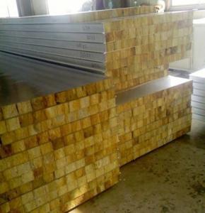China Glass Wool Insulated Roof Panels Foam Insulation Panels 80Mm Thickness wholesale