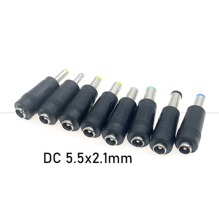 DC Female 5.5x2.1mm to Male DC 5.5x2.1 3.5x1.35 4.0x1.7 5.5x1.7 5.5x2.5 6.3x3.0 6.0x4.0 Connector Converter Adapter