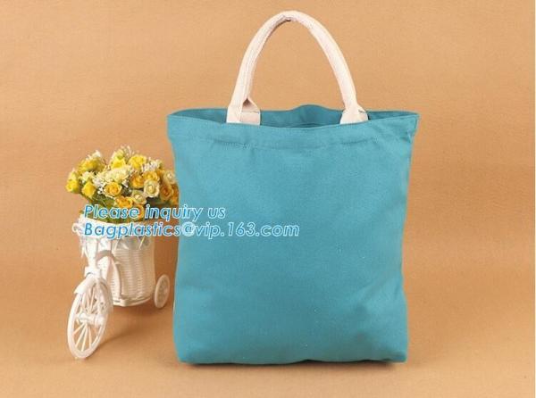 Fashion zipper shoulder bag heavy duty canvas tote bag shopping canvas bag with PP webbing strap bagease bagplastics pac