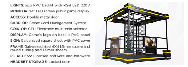 32 Pcs Interactive Virtual Reality Shooting Simulator , 9d Games VR Motion Simulator
