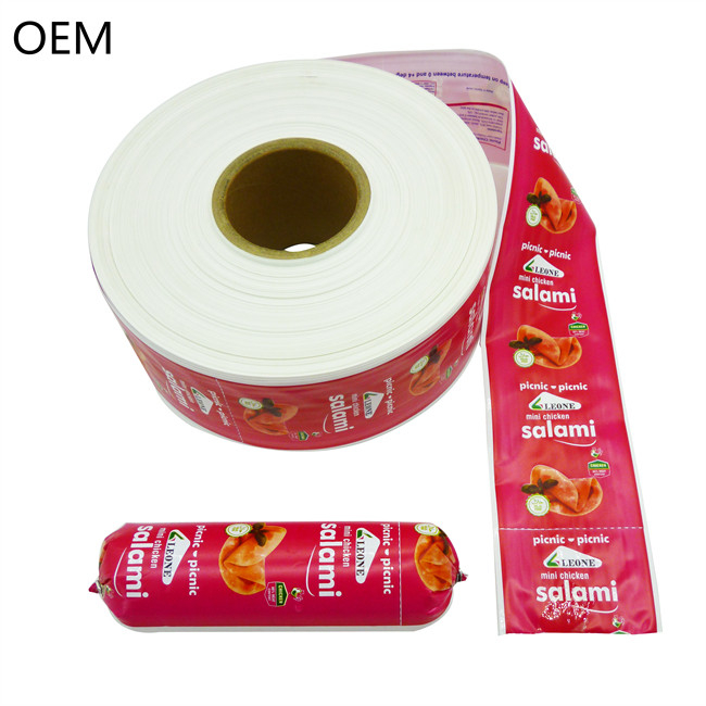 Logo Customized Printing Wholesale Food Grade Plastic Sausage Casings