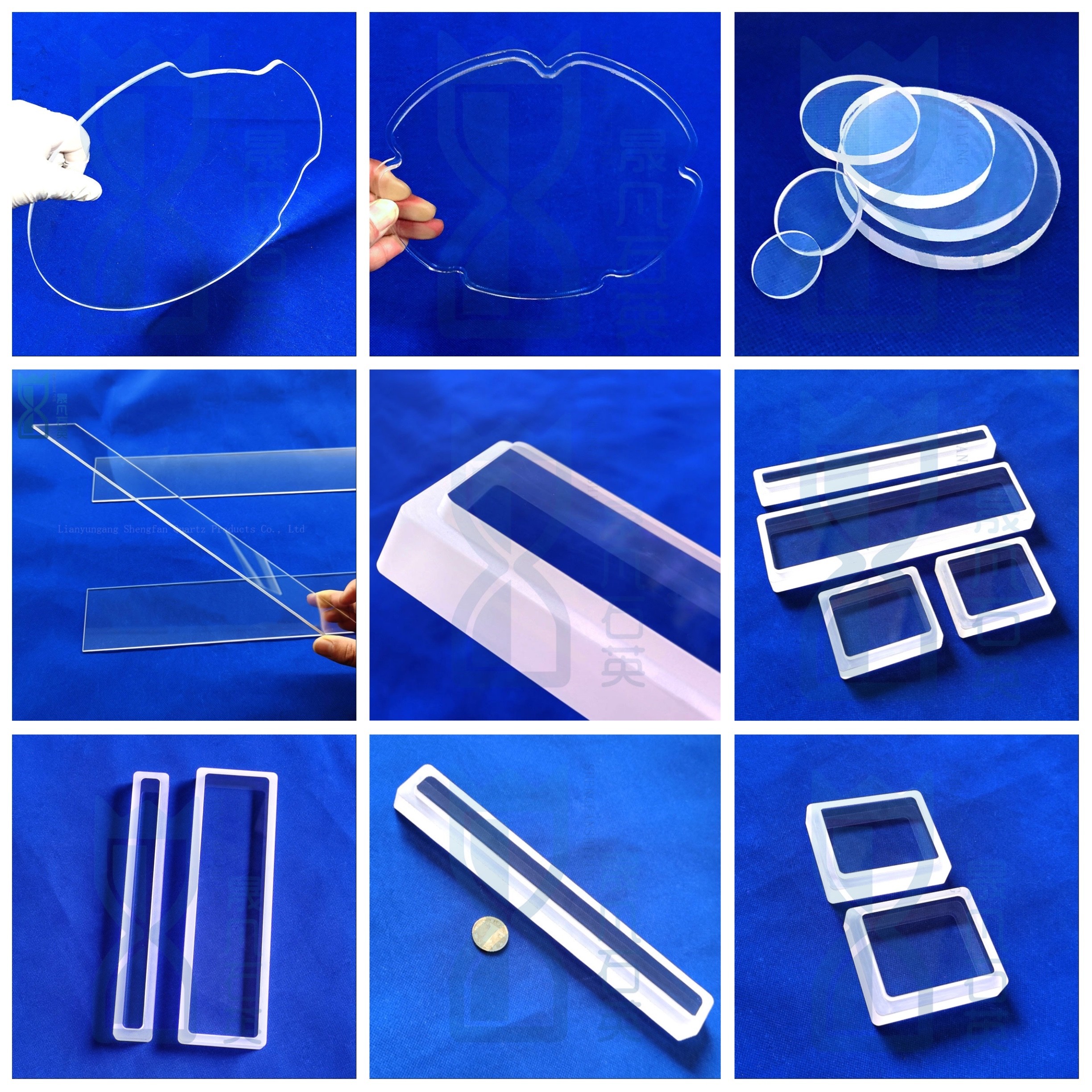 High Temperature High Purity Quartz Laminate Clear