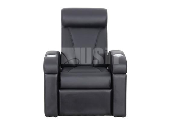 Padded Upholstery Theater Seating Furniture , Single Recliner Chair High