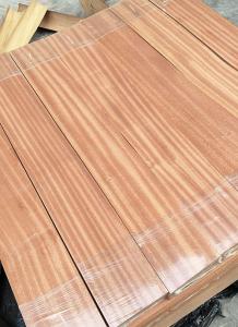 China Sapele Engineered Wood Flooring Veneer Quarter Cut 0.45mm Thickness wholesale