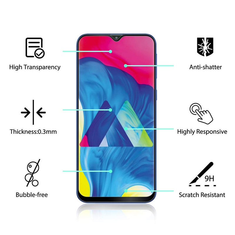 0.33mm Mobile Phone Screen Protector Full Glue Silk Print 9H Hard Scratch Free Temped Glass