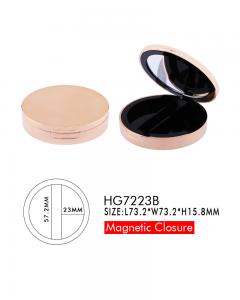 China Magnetic Plastic Loose Body Powder Container With Mirror Flip Open Cover wholesale