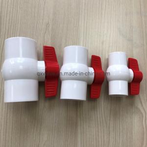 China 1/2 prime prime Inch PVC One Way Ball Valve Red Handle for UV Protection and Industrial wholesale