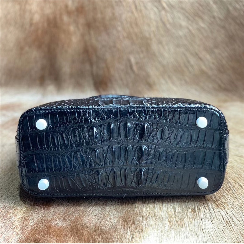 Authentic Exotic Crocodile Skin Women's Shell Purse Genuine Alligator Leather Female Handbag Lady Single Shoulder Bag