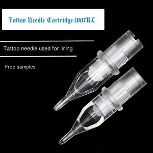 China Tattoo Needle Cartridge, Free sample, Ethylene oxide sterilization tattoo needle 1007RL, 7RL disposable needle on sale