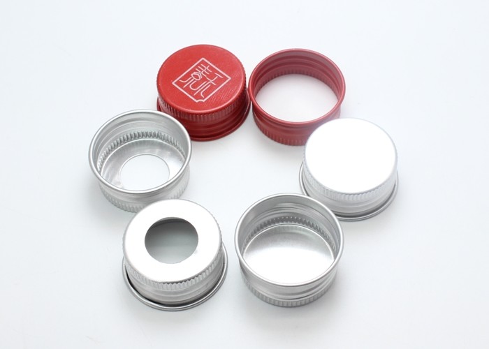 Round Shaped Aluminium Screw Caps 18mm 24mm 28mm With Multiple Color