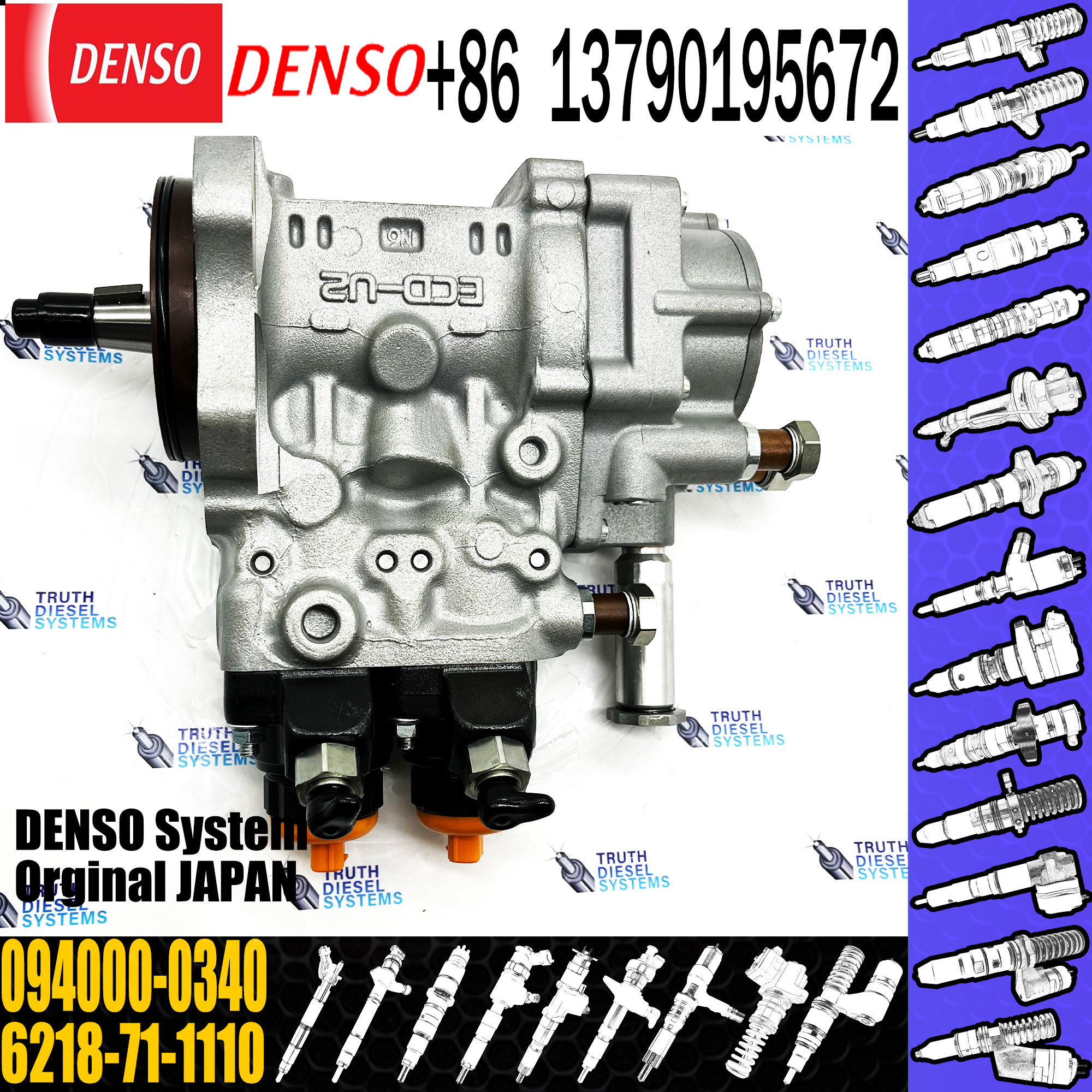 094000-0340 Excavator parts Fuel Injection Pump 094000-0340 for Engine parts