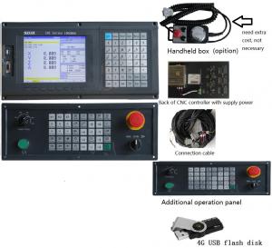 China Humane 4 Axis milling CNC Controller system with usb + dsp function , PLC ladder and ATC wholesale