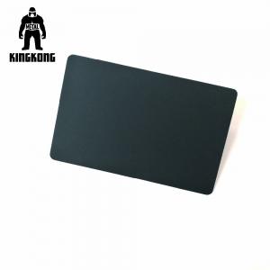 China KingKong Luxury  Silicon Black Steel Business Cards  Matte Finished Exceptional Feeling wholesale