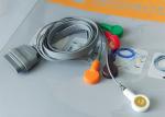 Snap Electrode Ecg Accessories Holter Cable 5 Leads For Patient Use