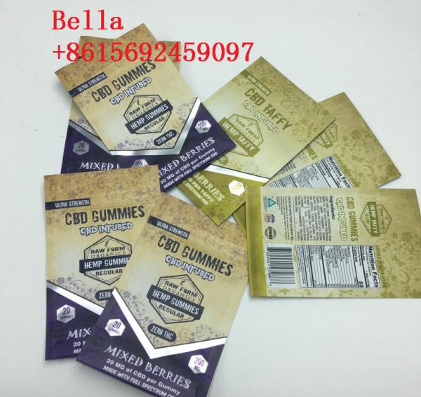 Small Size Plastic Pouches Packaging Food Grade For Herbal / Pills