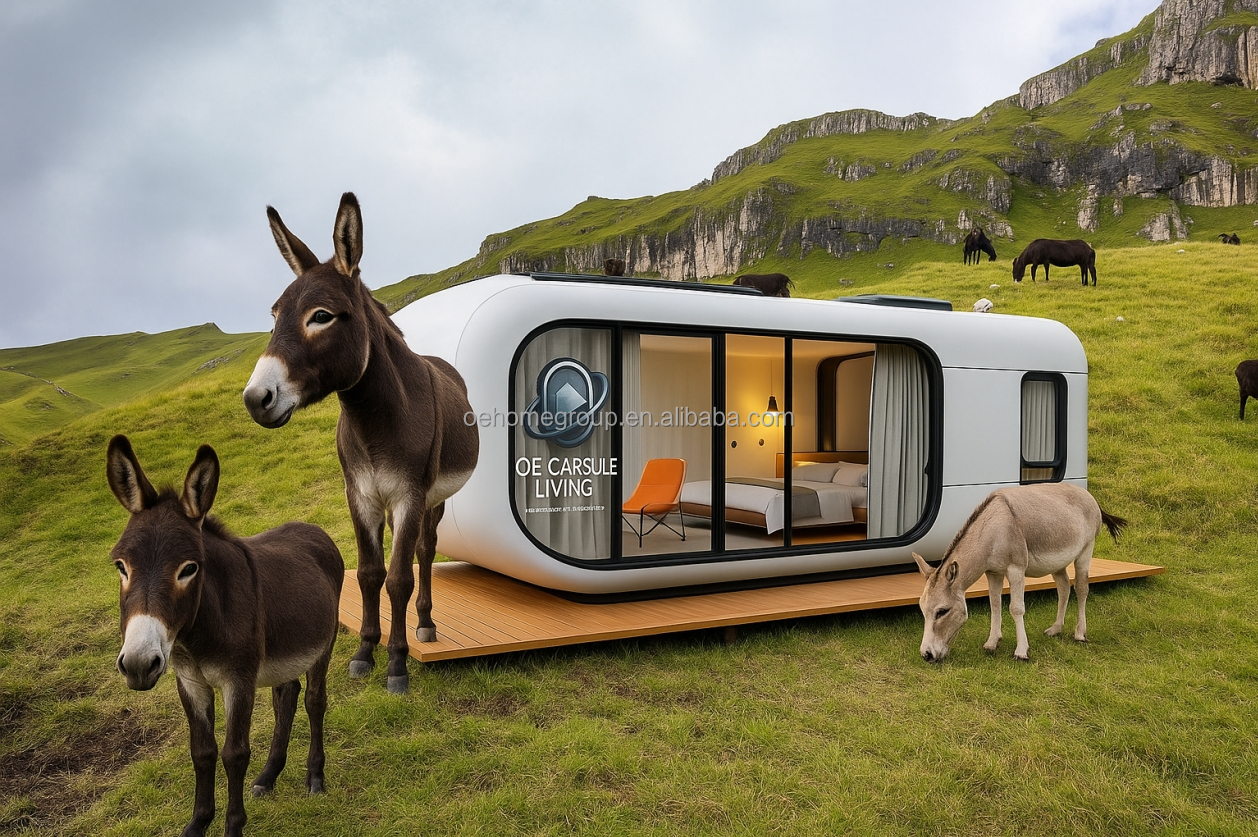 Luxury 20ft Modern Shipping Container House Small Residential Prefab Steel Structure For Hotels Villas Apartment Space
