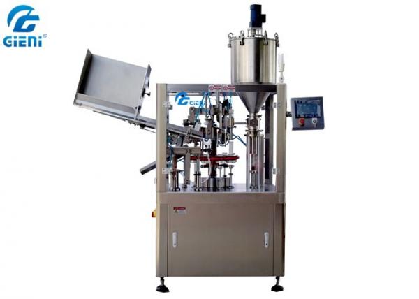 Quality Servo Driven Semi Automatic Tube Filling And Sealing Machine For Makeup Cream for sale