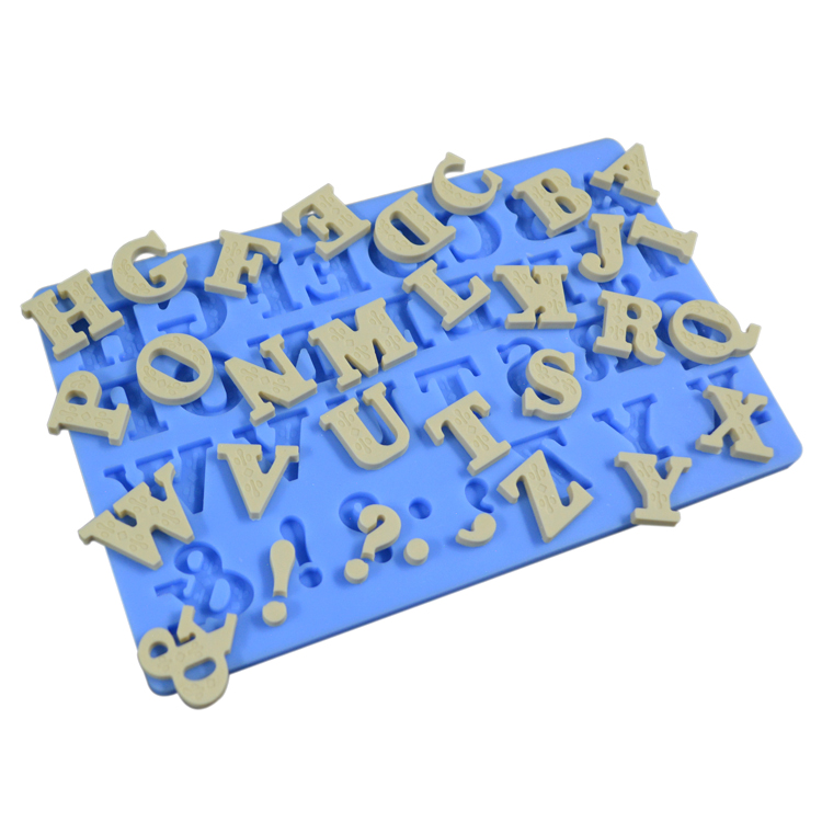 Silicone Baking Utensils Cake Baking Tool Food Grade Mat 3d Capital Letters Fondant Molds