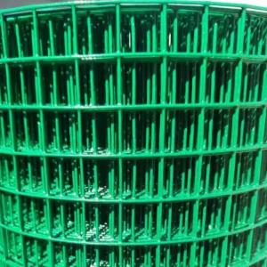 China 10 Gauge 2x2 4x4 Green Coated PVC Welded Wire Mesh Roll Fencing Net on sale