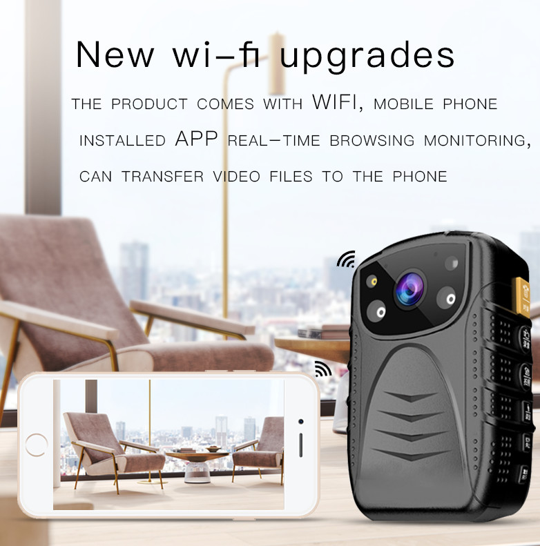 4K 5MP CMOS Hidden Body Camera Ambarella A7LA50 Support Remote Controller