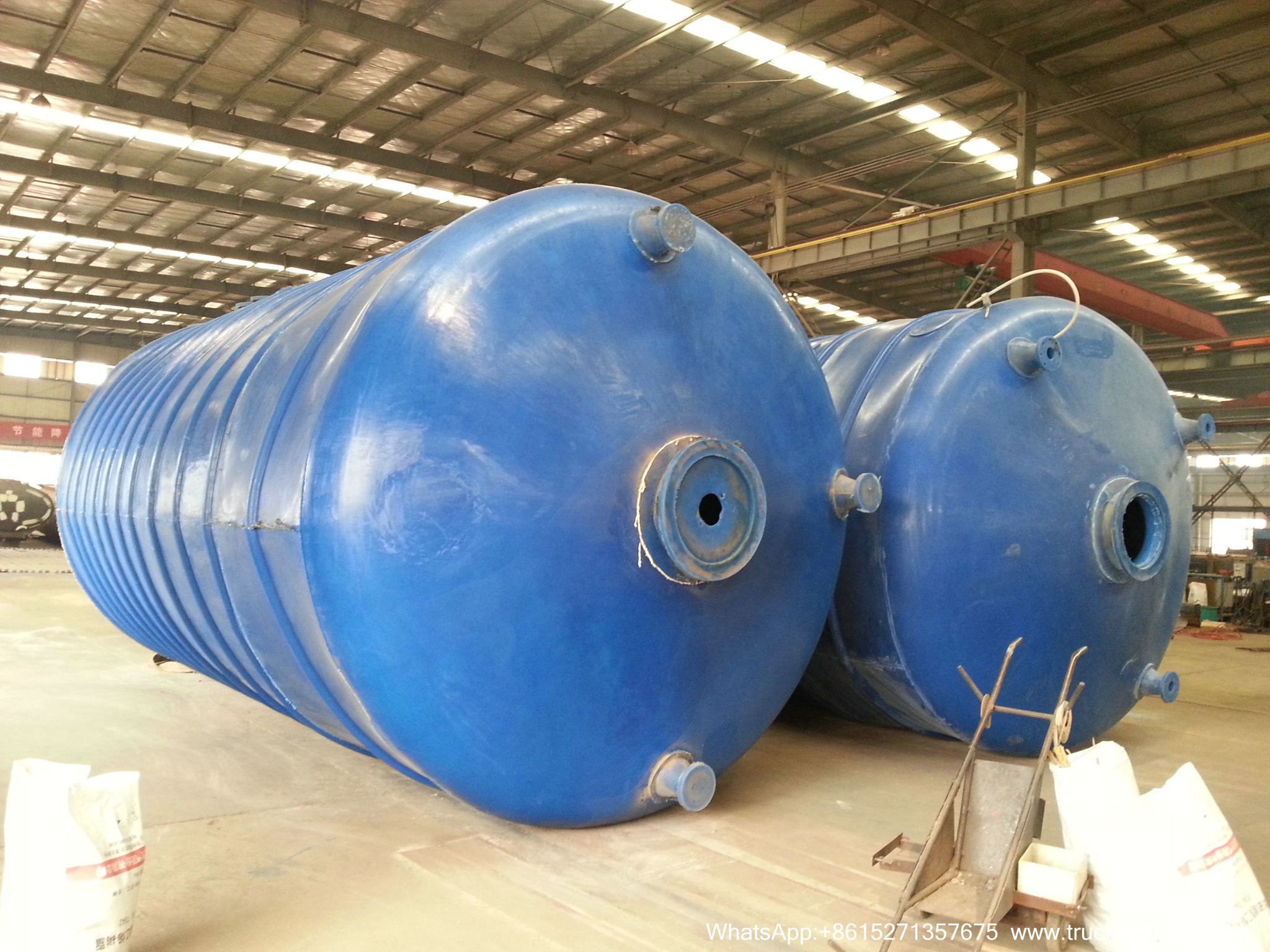 Steel Lined LLDPE Acid Chemical Tank for Dilute Sulfuric Acid H2SO4 HF HCL Acid Storage 5-100T WhatsApp:+8615271357675