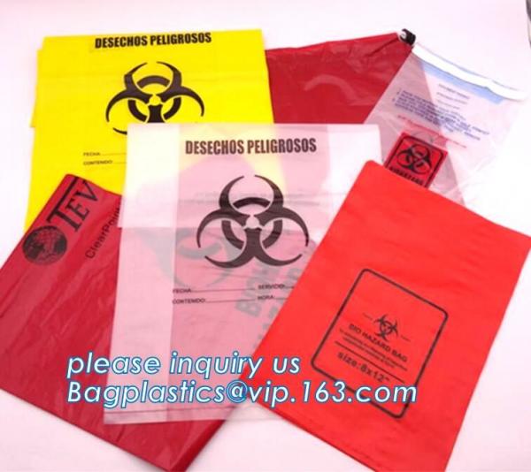 Quality Biohazard Specimen Bag Autoclavable Biohazard Bags, Customized Autoclave Bag, Oversize Super-Thick Film Autoclavable Bio for sale
