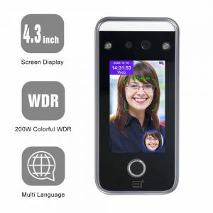 China Finger Scan Face Recognition Attendance Machine RS232 RS485 Multi Verification wholesale