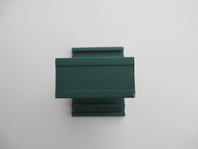 Green Powder Coating Aluminum Window Profile For Soundproof Casement Window