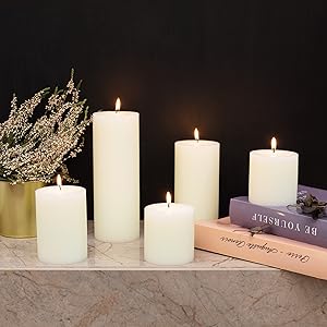 candwax ivory pillar 