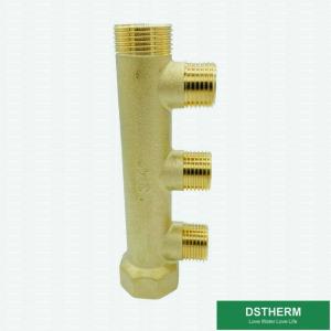 China Three Ways Brass Water Manifolds For Pex Pipe With Slide Fittings wholesale