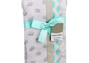 China Breathable Cosy Baby Feeding Cloth , 100% Cotton Flannel Burp Cloths Low Cadium wholesale