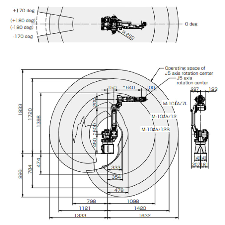 Electric Drive Fanuc Robot Arm 12kg Payload Robotic Welding Arm High Precision