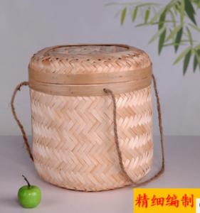 China 2016 Hot sale Bamboo Tea Packing Basket, Bamboo storage basket, fruit basket on sale