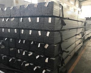 China S185 GI Square Pipe 20x20mm Galvanized Steel Tube For Greenhouse on sale