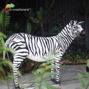 China Simulated Moveable Zebra Realistic Animatronic Animals For Zoo Exhibition Amusement Park wholesale