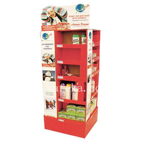 Quality Custom Cardboard Pallet Display stand Unit for Supermarket for sale