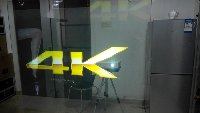 30m Length Rear Projection Film 100um Glass Lightweight For Shop Window
