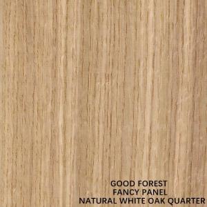 China Fancy Plywood American White Oak Wood Veneer Straight Grain Fancy MDF / Particle Board 2745mm Length For Cabinet on sale