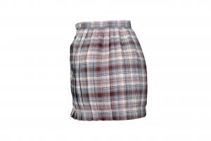 China 190G Dress & Skirt Women short pleated mini skirt Checked Pattern Elastic Band wholesale