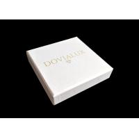 China White Cardboard Gift Boxes Decorative , Present Boxes With Lids Tray Insert for sale