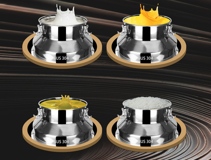 Non Magnetic SS201 5 Litre Milk Container Rust Resistance