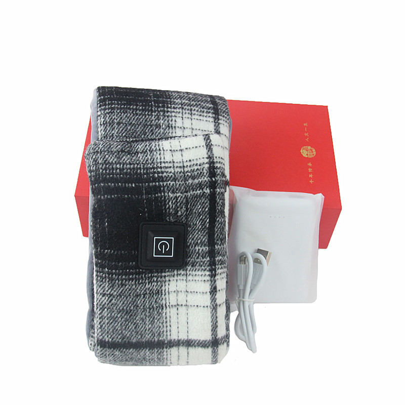 Washable Fleece Electric Heated Scarf USB Charging Winter Usage