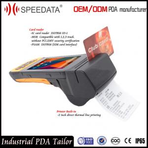 China 4G LTE Mobile Handheld Smart Card Reader PDA Industrial with Portable Thermal Printer wholesale