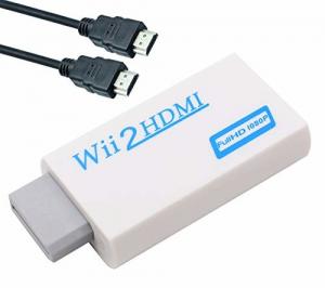 China Wii to  Converter Adapter with 3ft High Speed  Cable Wii2 Adapter Output Video Audio with 3.5mm Jack Audio wholesale