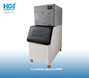 China Commercial SS304 Automatic Ice Cube Machine R134a 450Kg Water Condensation wholesale