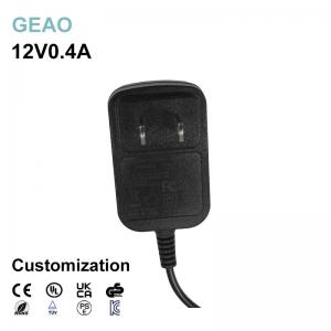 China 12V 0.4A Wall Mount Power Adapters Safe Electric For Tv / Dvd wholesale
